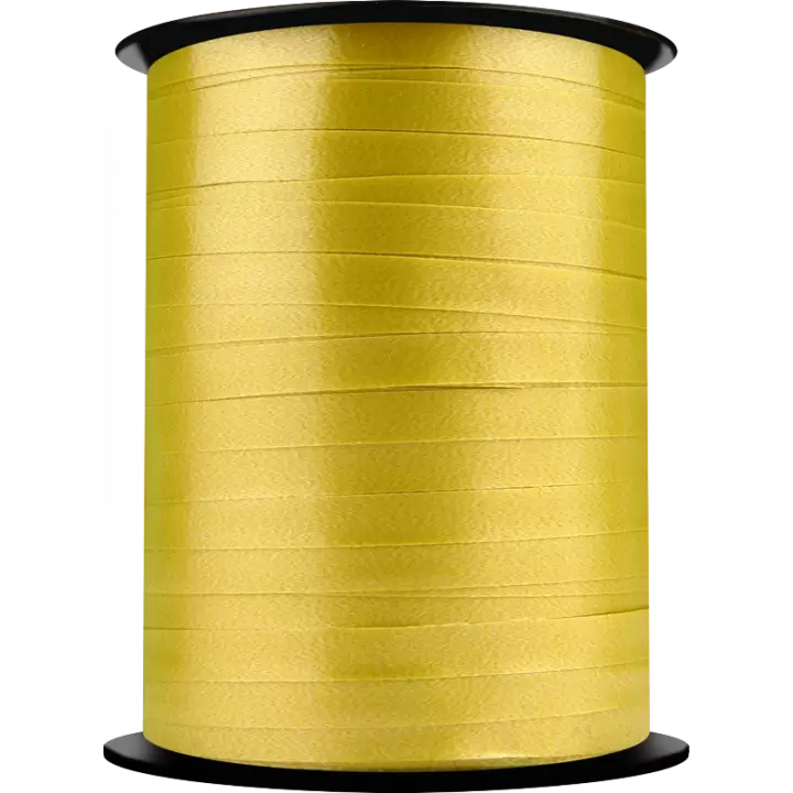 Bolduc ruban satiné OR en bobine 500m x 7mm - 1 Bolduc ruban satiné OR en bobine 500m x 7mm - 1