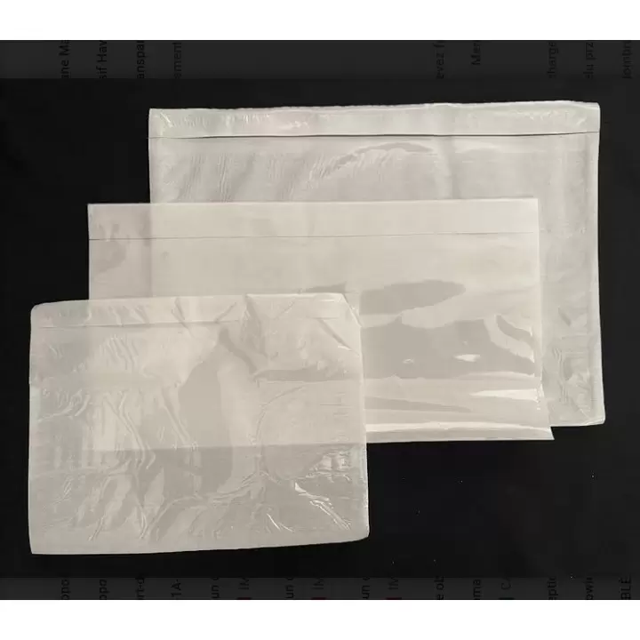 1000 Pochettes porte-document NEUTRE DL 228x120 papier ECO-LIST (poly+papier)  - 2