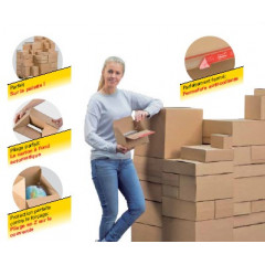 Euroboxe boite postale autocollante 400 x 300 x 400mm (x10)