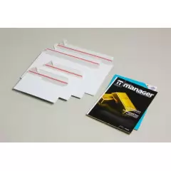 500 Enveloppes blanches cartonnées 220x125 mm  - 1