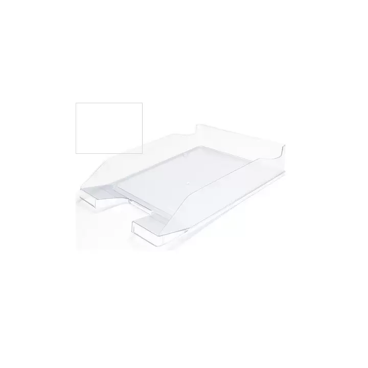 Corbeille a courrier A4 a empiler transparent