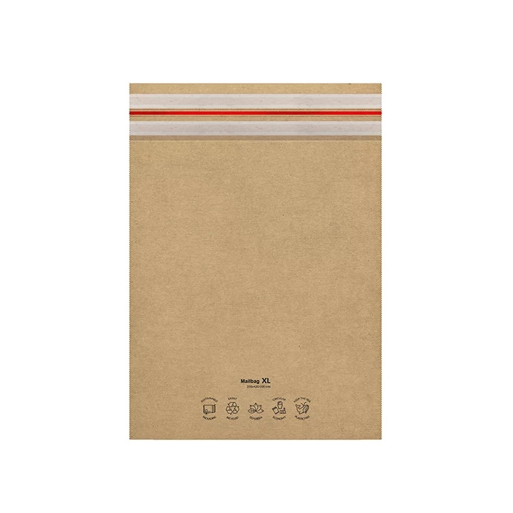 100 pochettes papier kraft L 300 x 350 + 80mm / 100mm