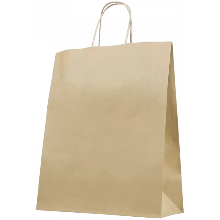 Sachet sac papier kraft + poignée 320x150x460mm Sachet sac papier kraft + poignée 320x150x460mm