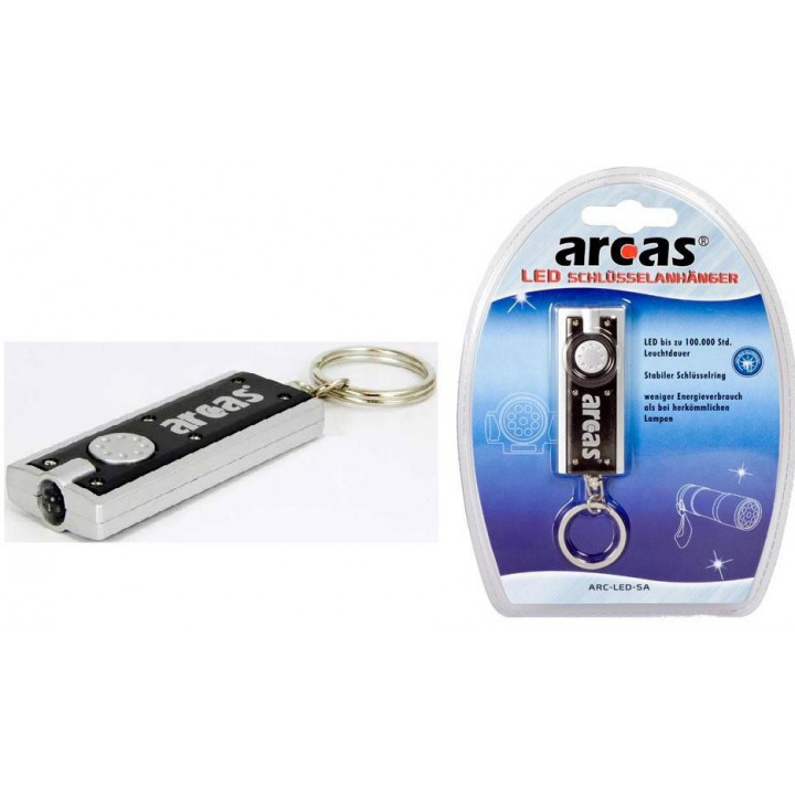 Porte-clés lampe rectangle arcas 1 LED