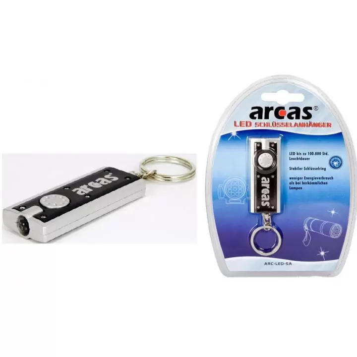 Porte-clés lampe rectangle arcas 1 LED