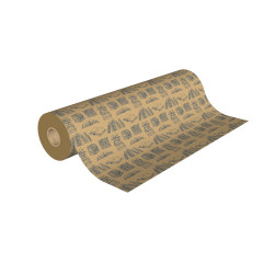 Emballage cadeau en kraft motif livre 100% recyclé