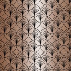 papier cadeau 50m 60g Doré cercles blancs H7367