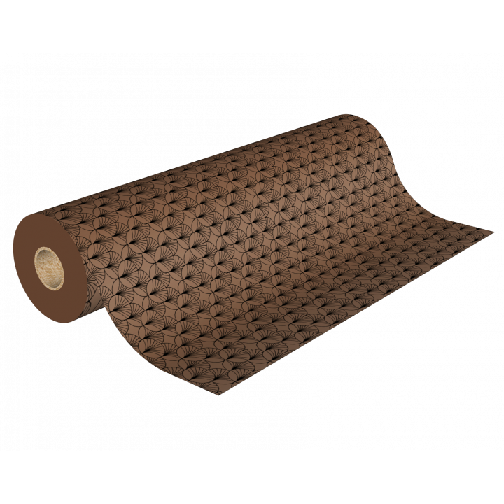 H3973 papier cadeau rouleau 50m 60g cuivré avec cercle