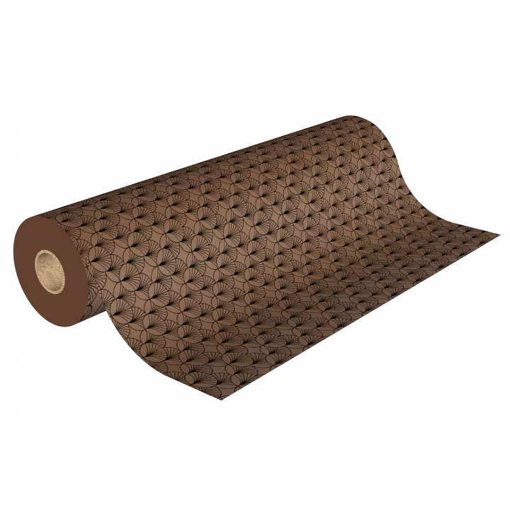 H3973 papier cadeau rouleau 50m 60g cuivré avec cercle