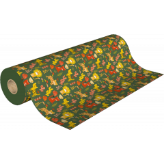 Un rouleau papier cadeau motif animaux jungle félin lion tigre 7238H