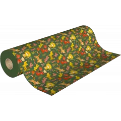 Un rouleau papier cadeau motif animaux jungle félin lion tigre 7238H