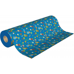 papier cadeau 50m 60g Ananas multicolores très beau