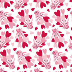 papier cadeau PETIT BOUQUETS DE CŒURS