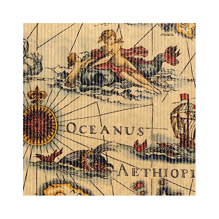 ancienne carte marin en papier cadeau