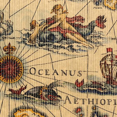 ancienne carte marin en papier cadeau