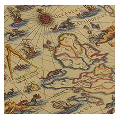 cartographie des océans continents et monstre marins