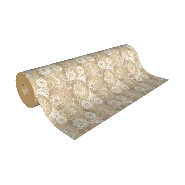 papier cadeau kraft mandala