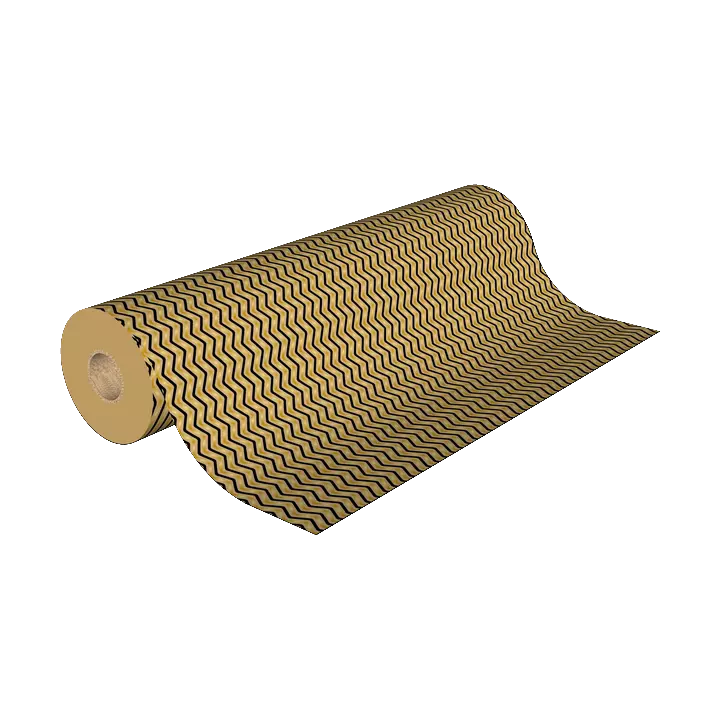 papier cadeau vague zig zag moderne