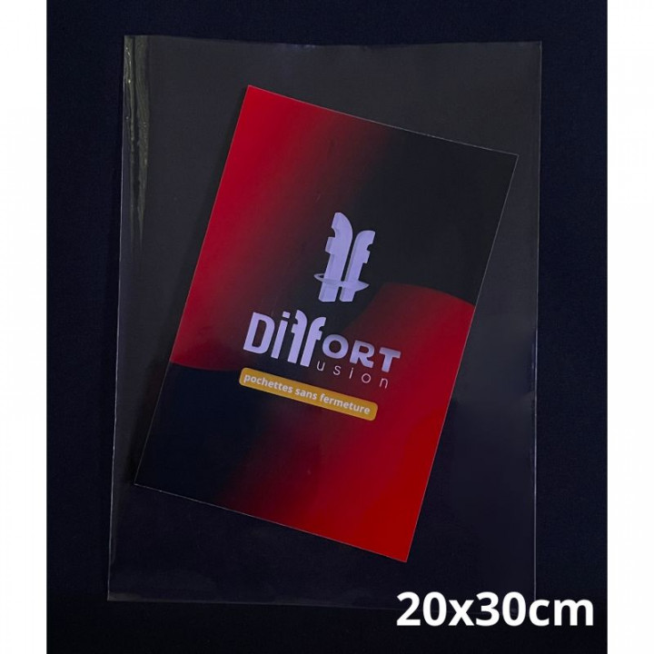 1000 sachets transparents sans fermeture