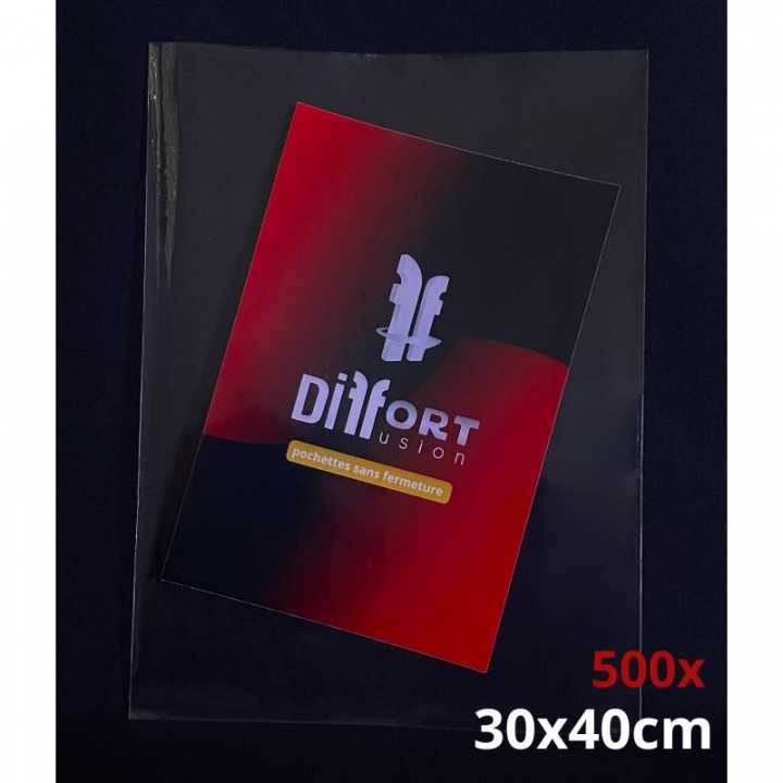 Lot De 100 Sachets Plastique Transparents Avec Zip - 35x45 Cm - Réutilisables Et Refermables - Idéal Pour Rangement Et Emballage