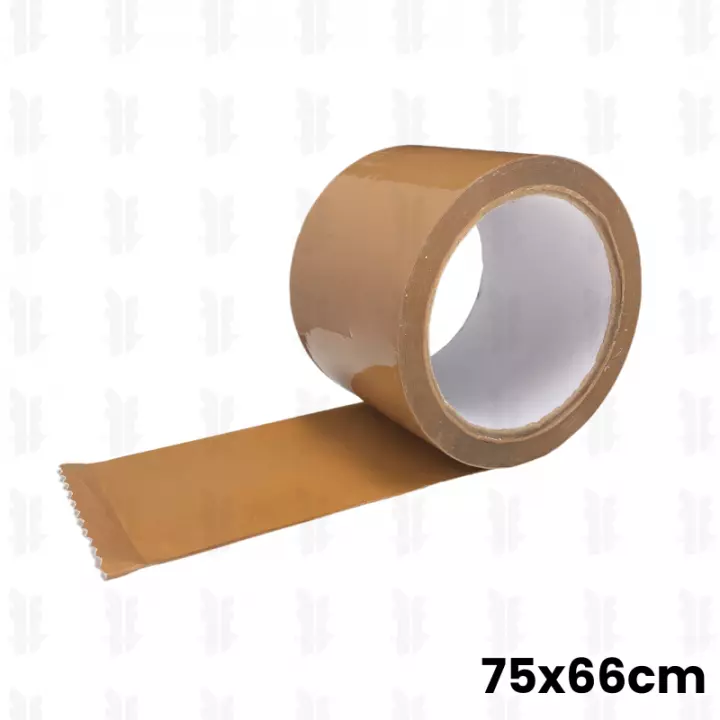 6 ou 24 rouleaux ruban adhésifs Marron 75mm x 66m