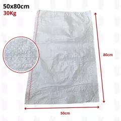 100 Sacs en polypropylène 50x80cm / 30kg