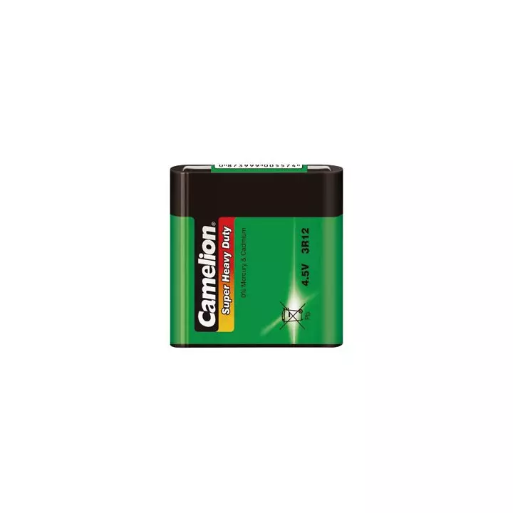 12 piles 4.5V 3R12 Camelion pile saline pas chère