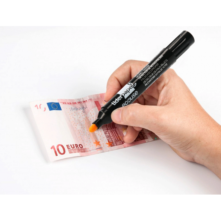 Lot De 3 Stylos Détecteurs De Faux Billets – Pour Euros, Dollars, Livres Sterling – Vérification Simple (trait Jaune/brun) – Environ 6000 Utilisations Par Stylo