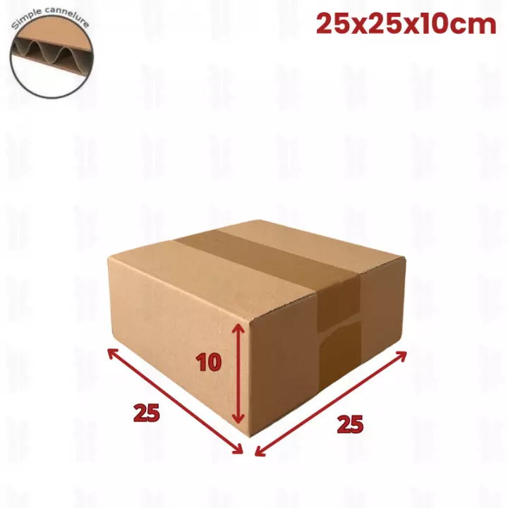 carton caisse américaine 250 x 250 x 100 mm (fefco 201)