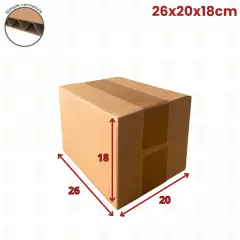 20 carton caisse américaine 26x20x18 (fefco 201)