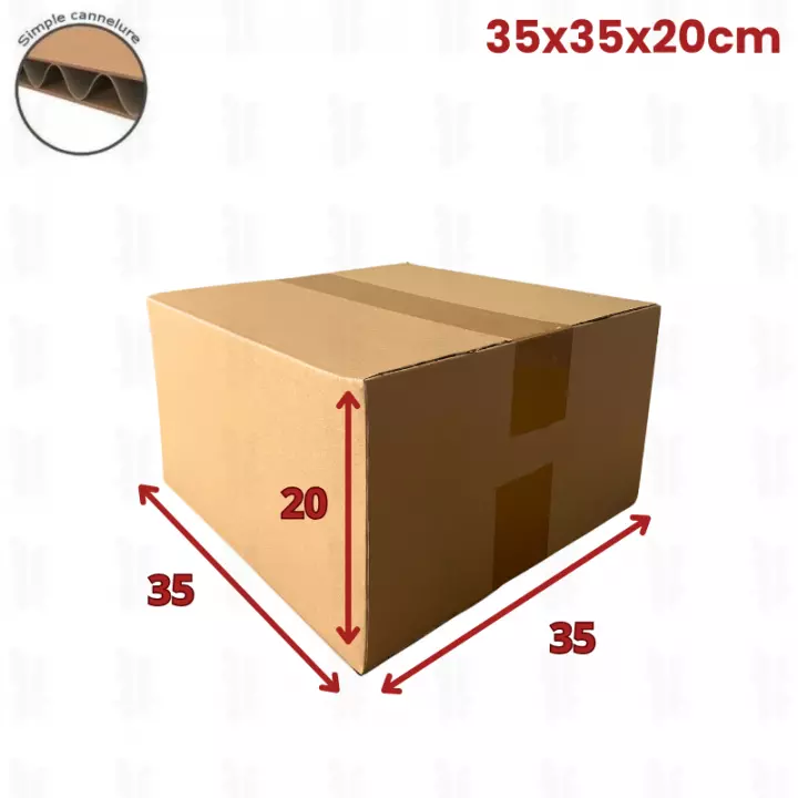 20 cartons caisse américaine 30x35x20 (fefco 201)