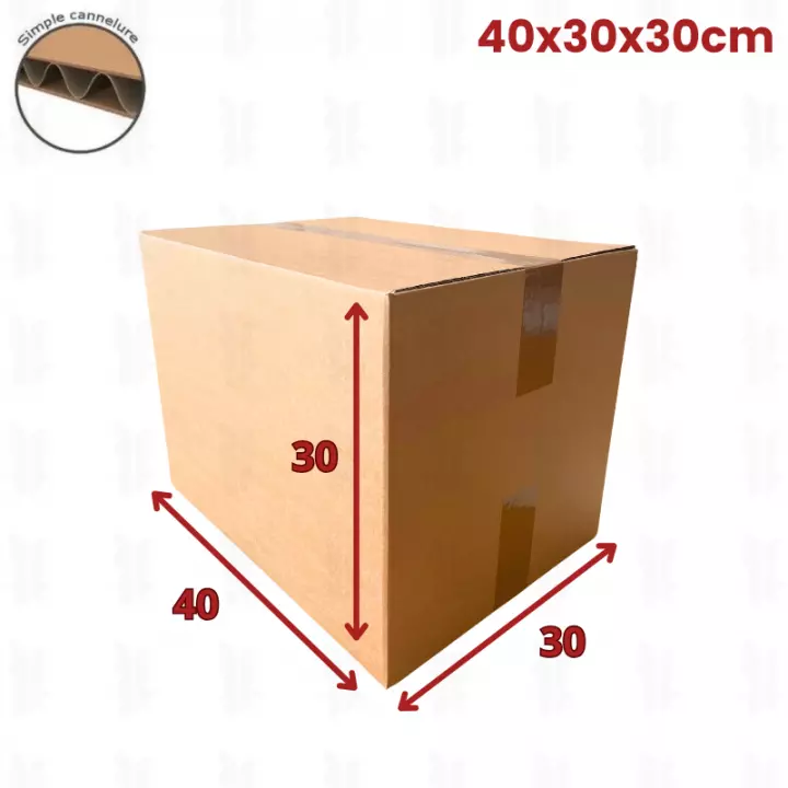 caisse américaine 40x30x30cm carton