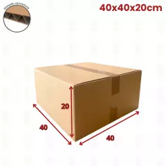 20 carton caisse américaine 40x40x20 (fefco 201)