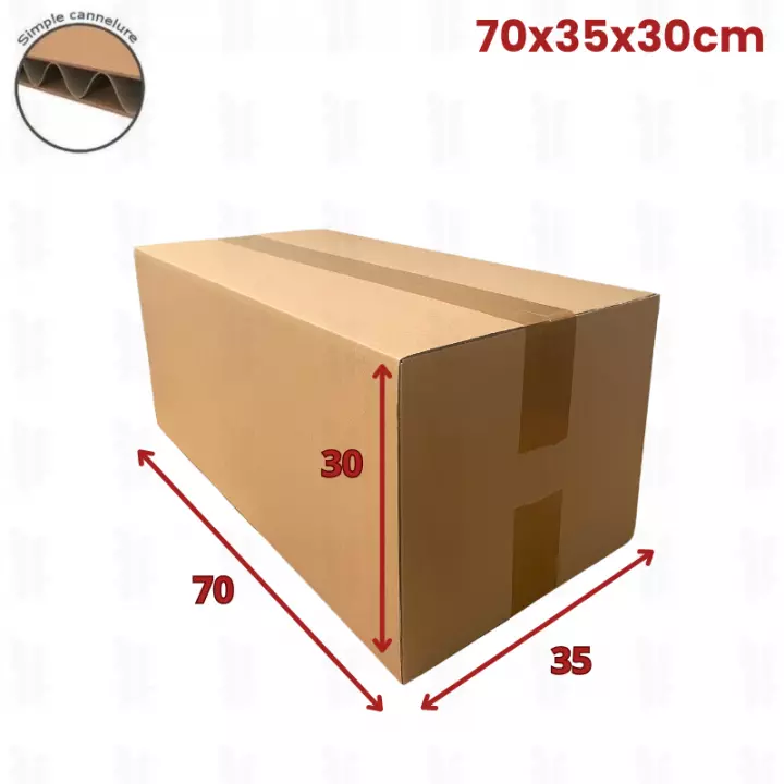 20 carton caisse américaine 70x35x30 (fefco 201) - 1