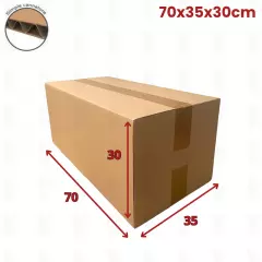 20 carton caisse américaine 70x35x30 (fefco 201) - 1