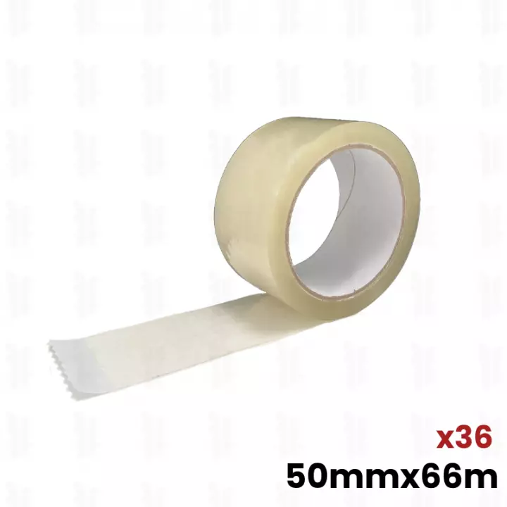 36 rouleaux de scotch adhésifs Transparent 50x66