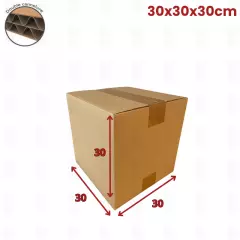 10 cartons double cannelure 30x30x30cm caisses américaines