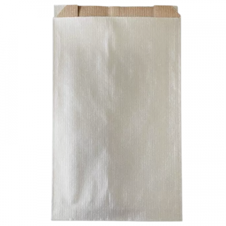 sacs argent avec soufflet Pochettes cadeaux 60g