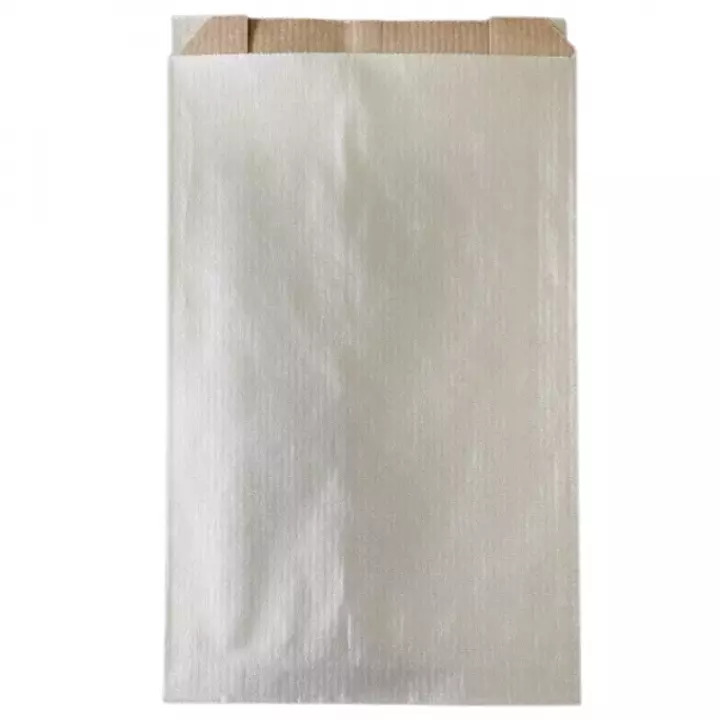 sacs argent avec soufflet Pochettes cadeaux 60g