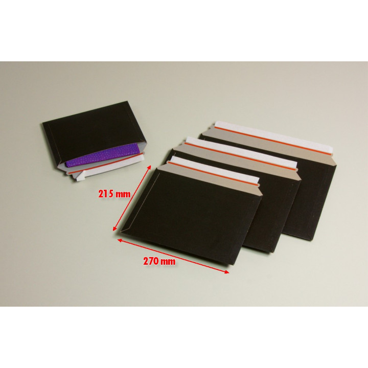 POCHETTE ENVELOPPE CARTON NOIR