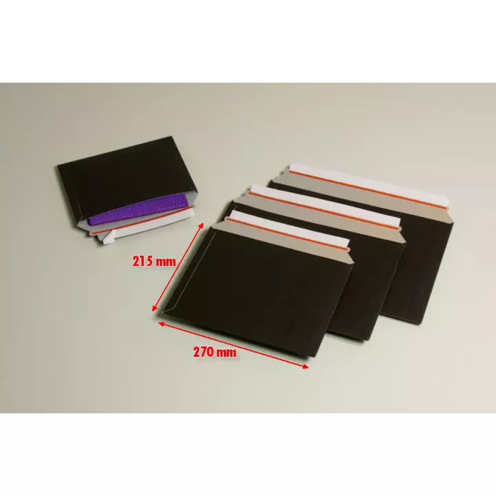 POCHETTE ENVELOPPE CARTON NOIR