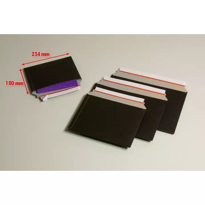 pochette carton enveloppe noire BBX1X