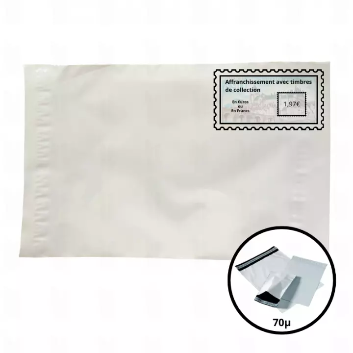 100 enveloppes plastiques pré timbrées (1.97€) 165*220mm / 70µ