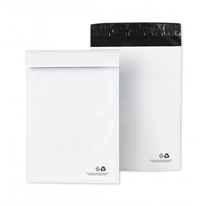 100 enveloppes plastiques 240x325 / M 50µ