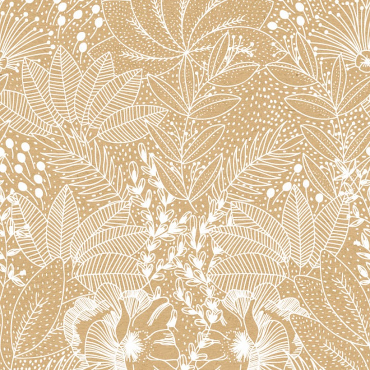 Papier cadeau rouleau kraft 70cm x 50m 70g PLANTES 7578KL