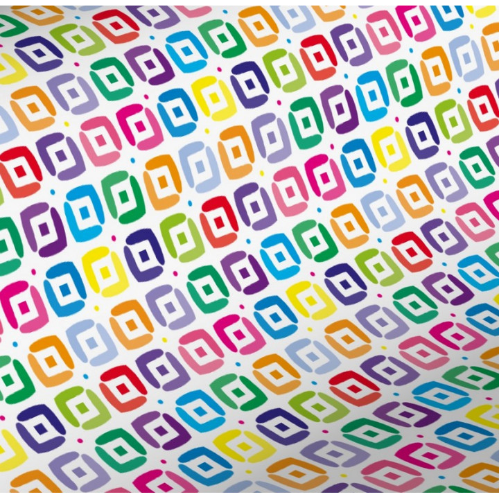 Emballage papier cadeau multicolore Emballage papier cadeau multicolore