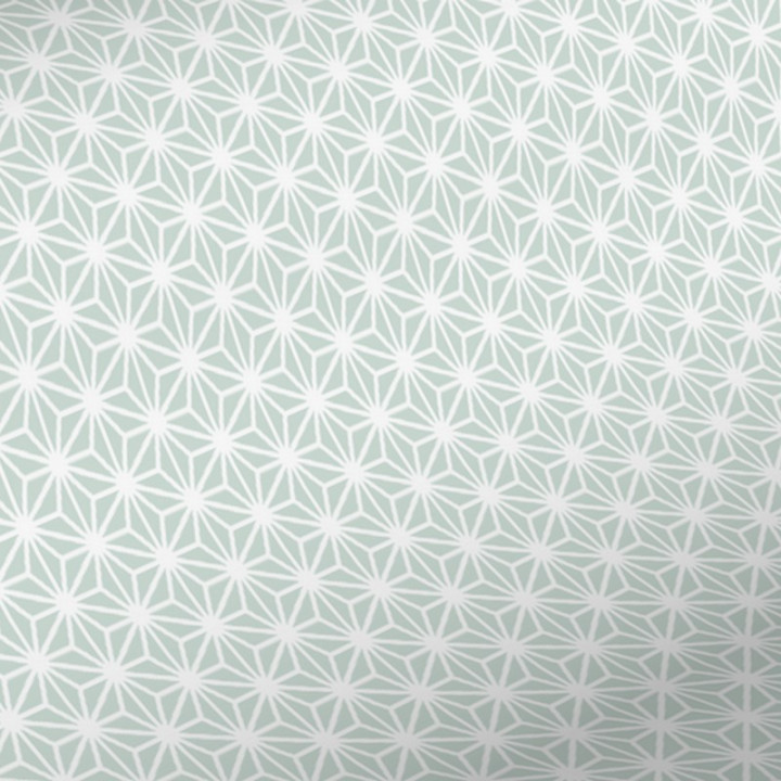papier cadeau bleu gris géométrique