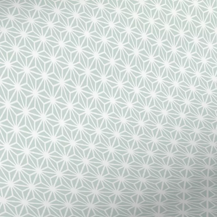 papier cadeau bleu gris géométrique