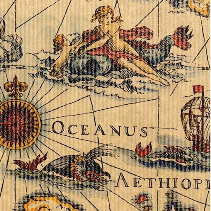 papier kraft emballage cadeau motif carte marine ancienne papier kraft emballage cadeau motif carte marine ancienne