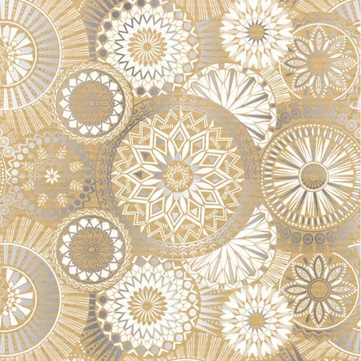 papier kraft emballage cadeaux mandala